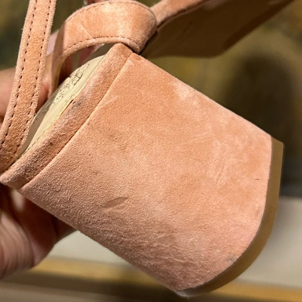 Women’s Suede Block Heel Slingback Sandal - Pink
